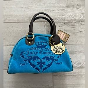 Blue vintage juicy couture bowler bag ++rare++